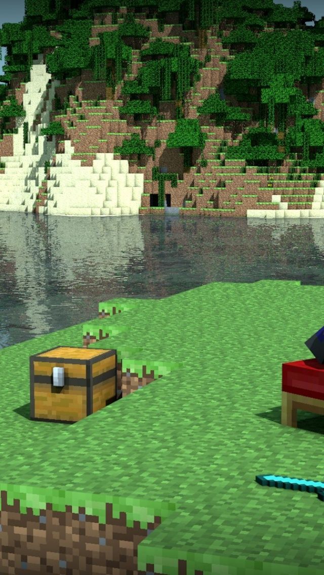 Minecraft Landscape iPhone 5 Wallpaper ID 40540