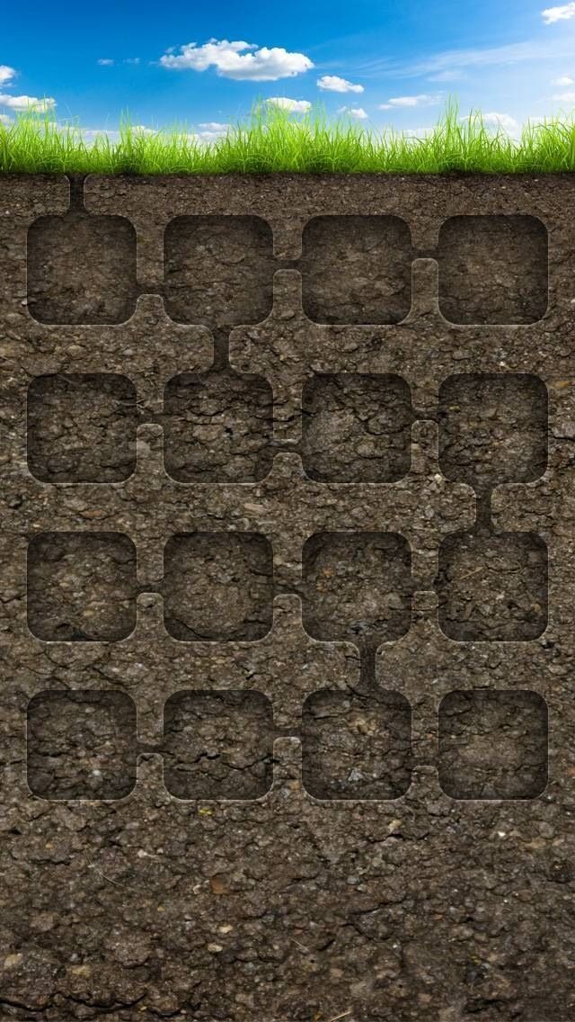 Dirt Icons iPhone 5 Wallpaper 640x1136