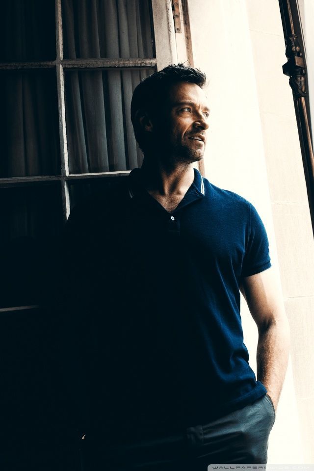 Hugh Jackman In Polo Shirt HD desktop wallpaper Widescreen