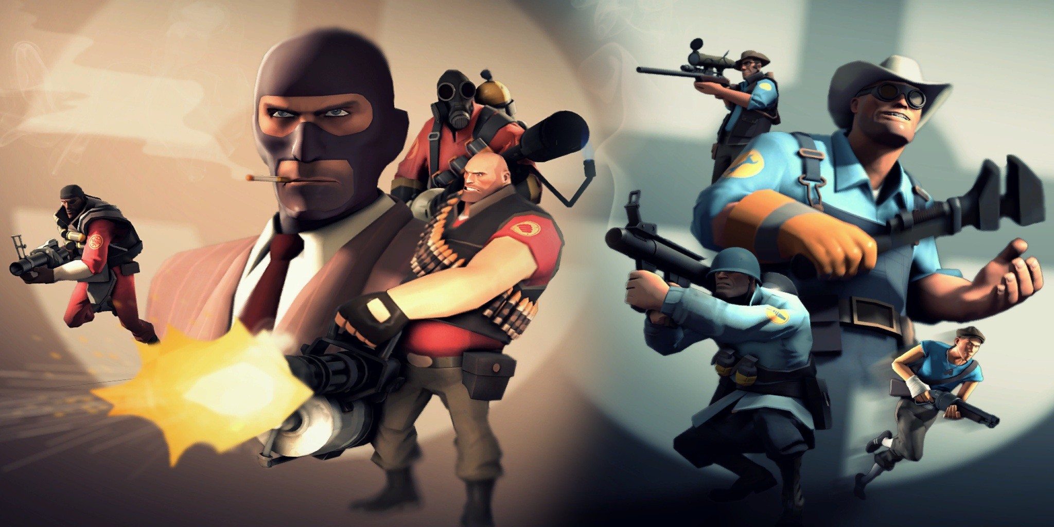 Removed Menu Characters Team Fortress 2 GUIs Menu Backgrounds