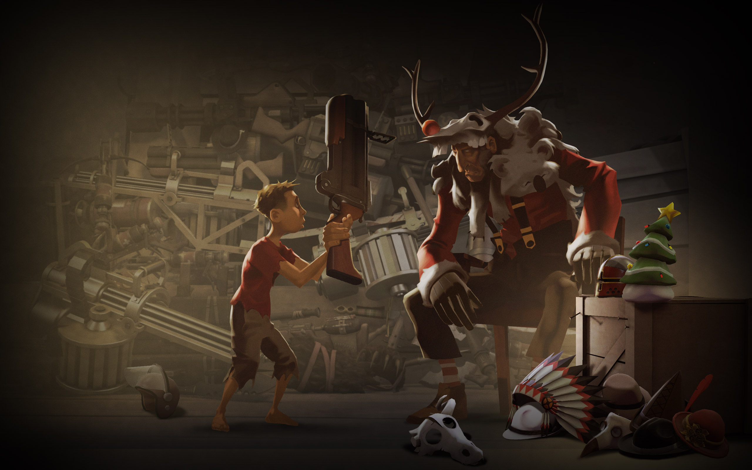 Download the Team Fortress Christmas Wallpaper, Team Fortress ...