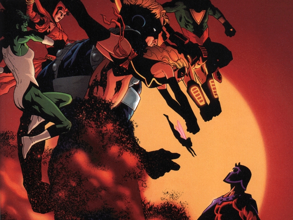 My Free Wallpapers - Comics Wallpaper : Magneto vs Avengers