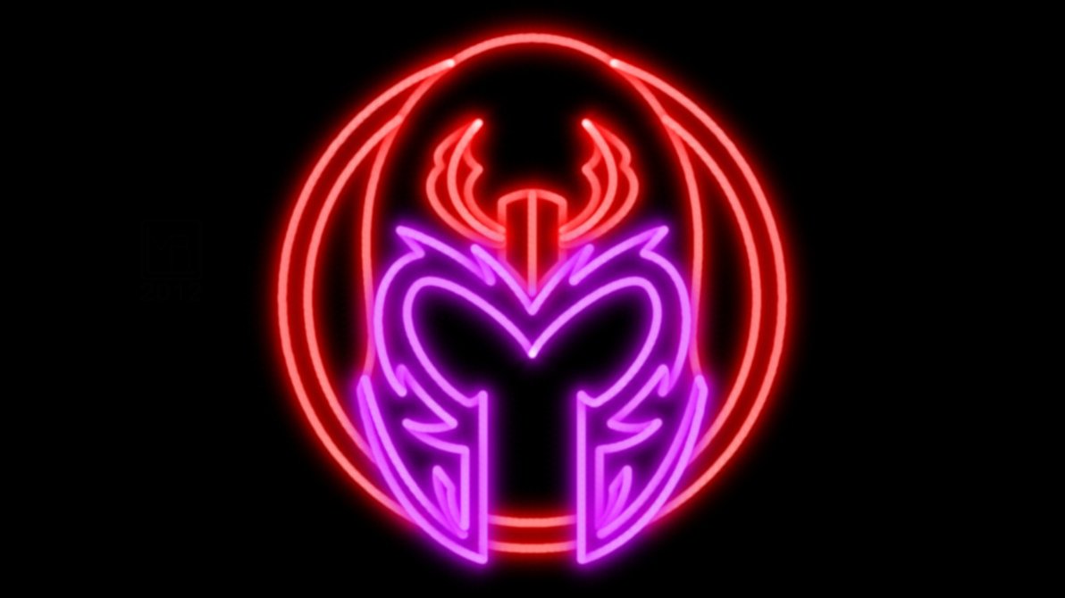Magneto Neon Symbol WP by MorganRLewis on DeviantArt