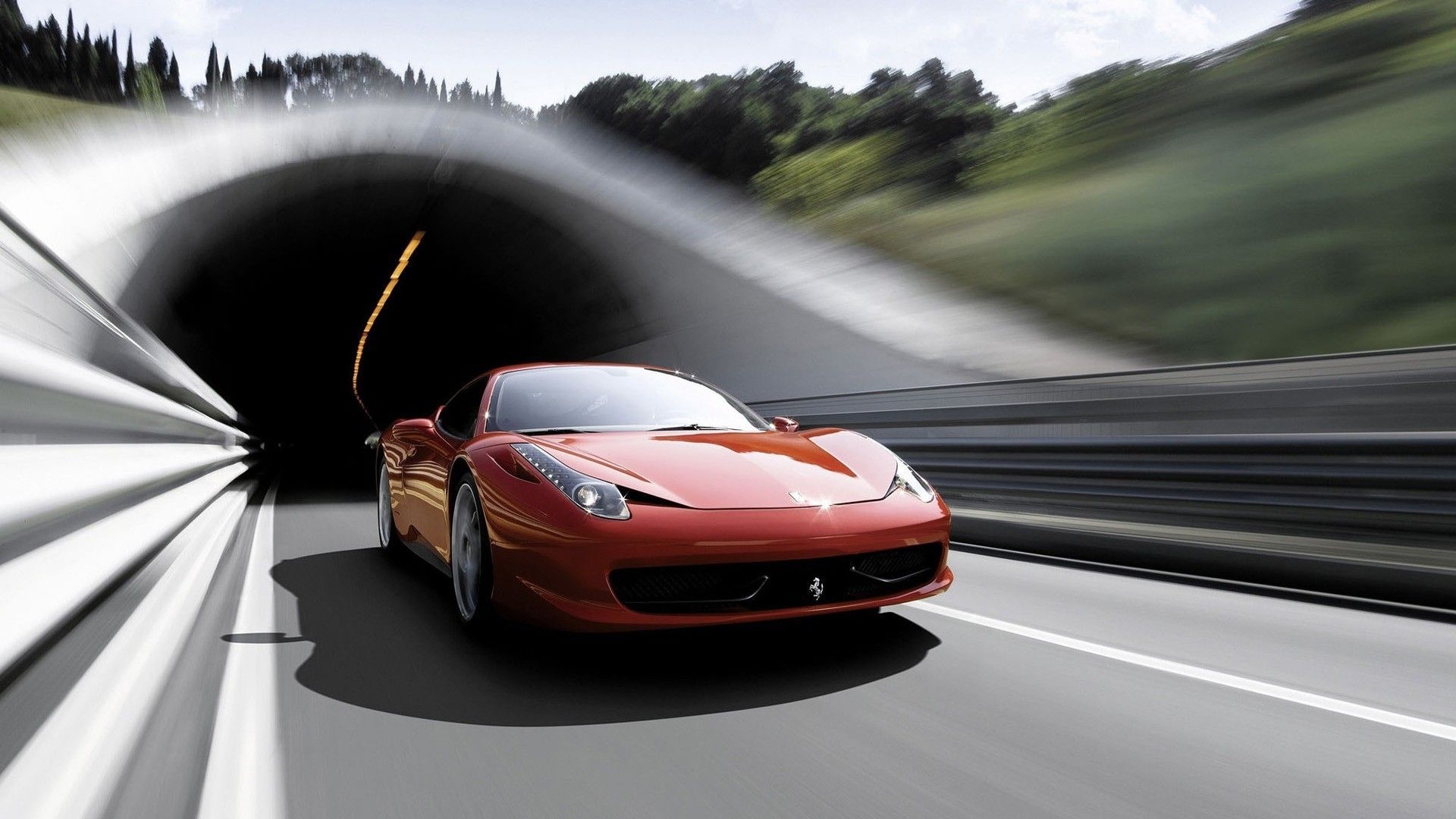Ferrari: Ferrari 458 Italia Tunnel Road 2010 V6 1440 Full HD 1080p ...