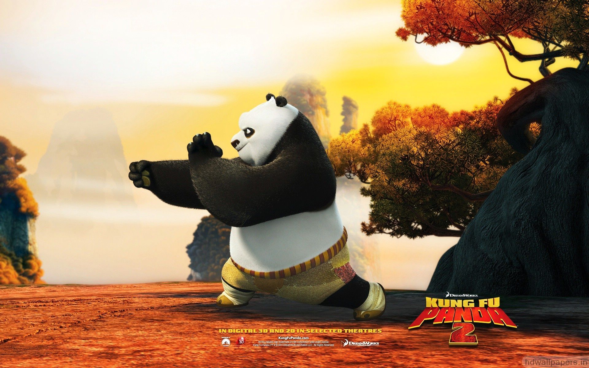 Po in Kung Fu Panda 2 Wallpapers HD Backgrounds