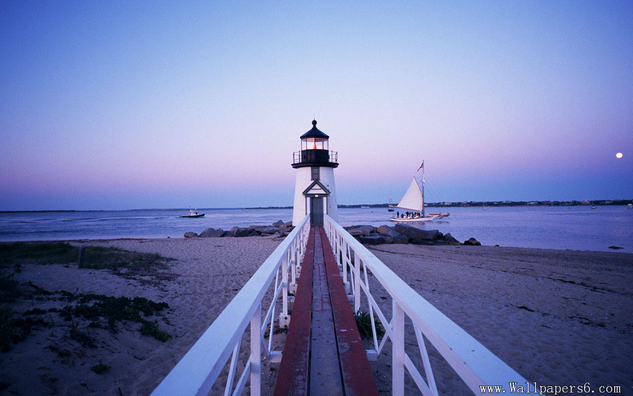 lighthouse of Seaside － Landscape Wallpapers - Free download ...