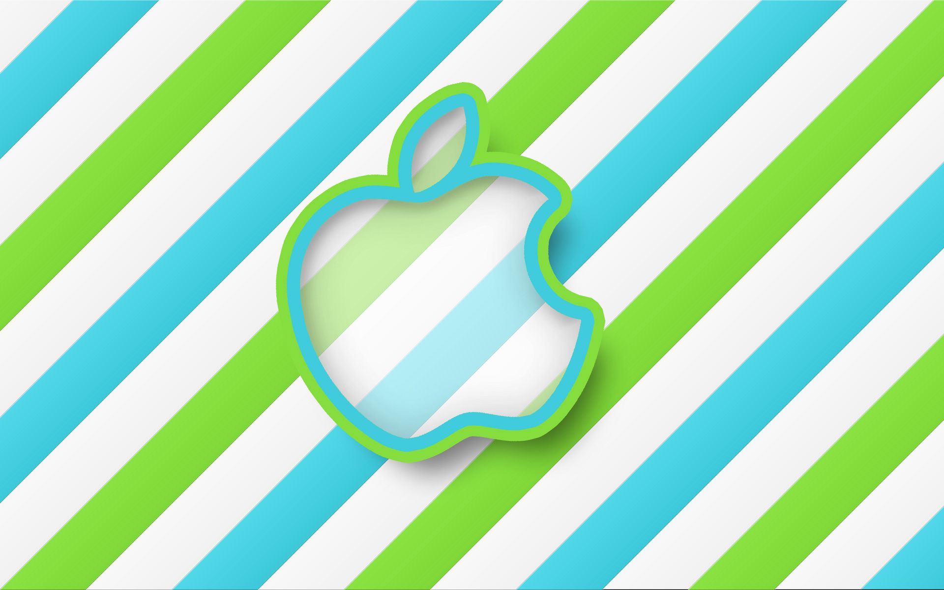Green Stripes Apple HD Wallpapers HD Backgrounds