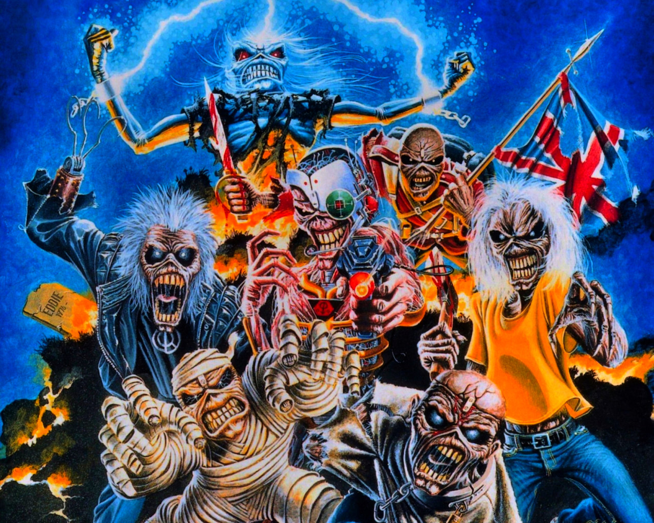 Iron Maiden Album Cover Art - Derek Riggs Artworks 1280x1024