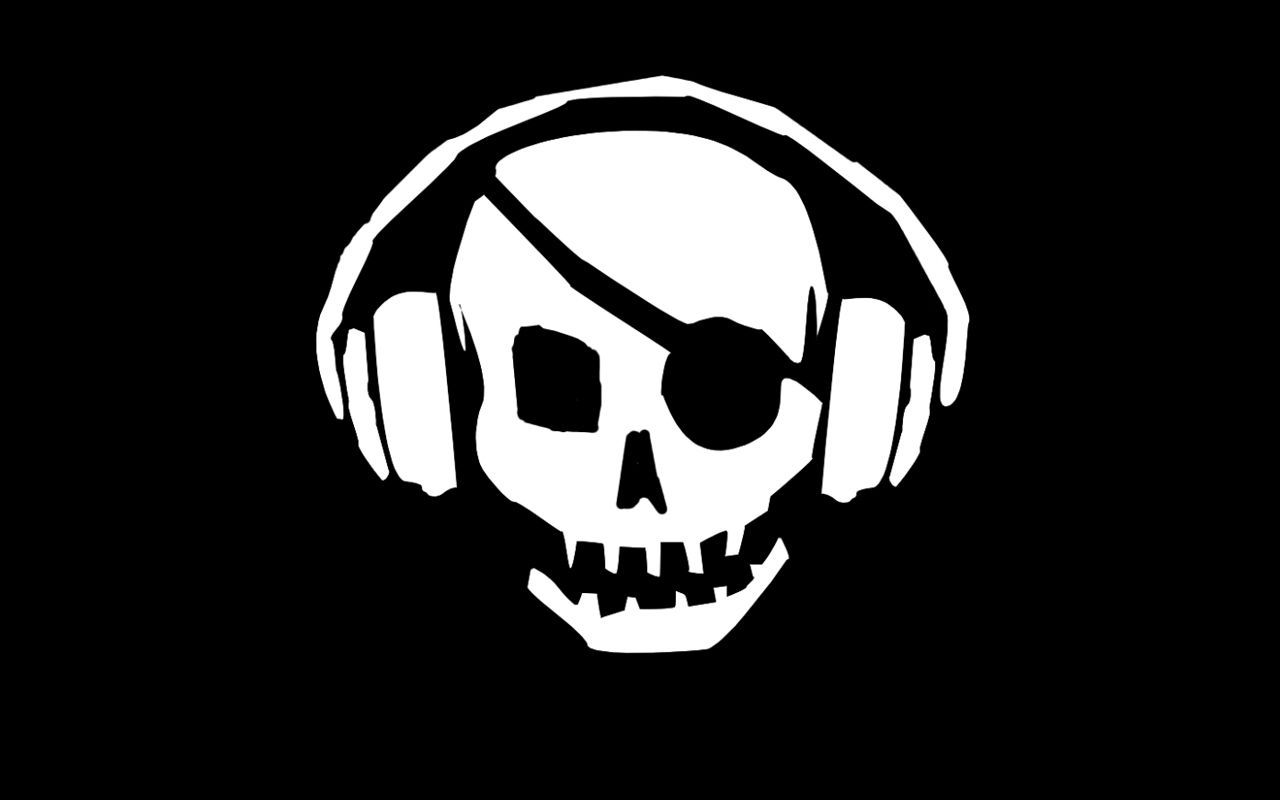 Pirate Skull DJ Wallpaper - FunDJStuff.com