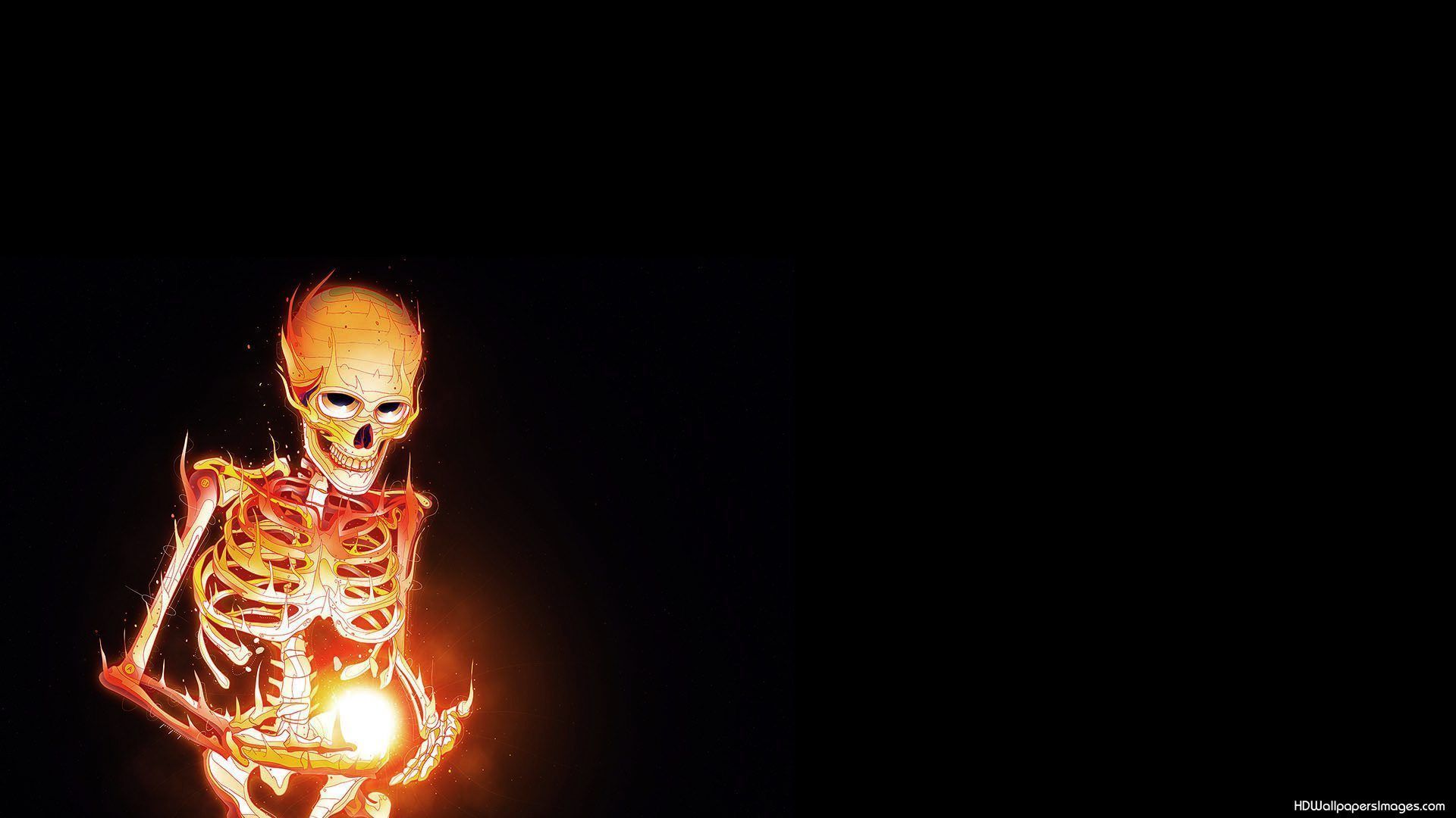 47 Dark Burning Skeleton Wallpaper, Pictures, Photos, HD