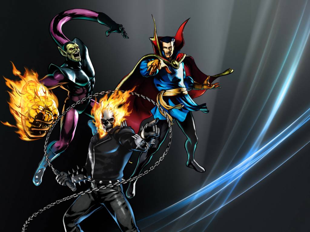 UMVC3 Team Wallpaper: Ghost Rider, Strange, Skrull by bxb ...