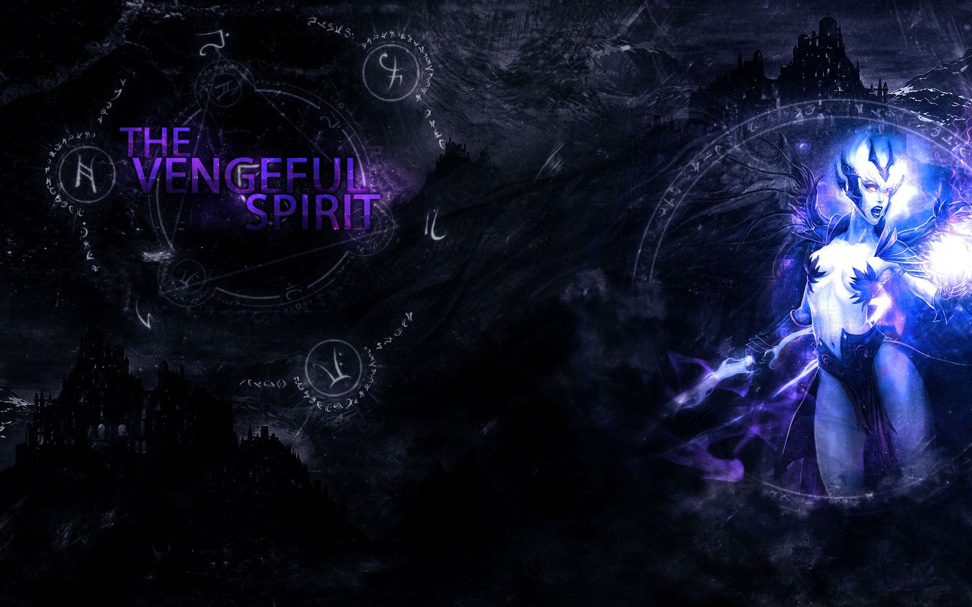 The Vengeful Spirit Wallpaper Dota 2 HD Backgrounds