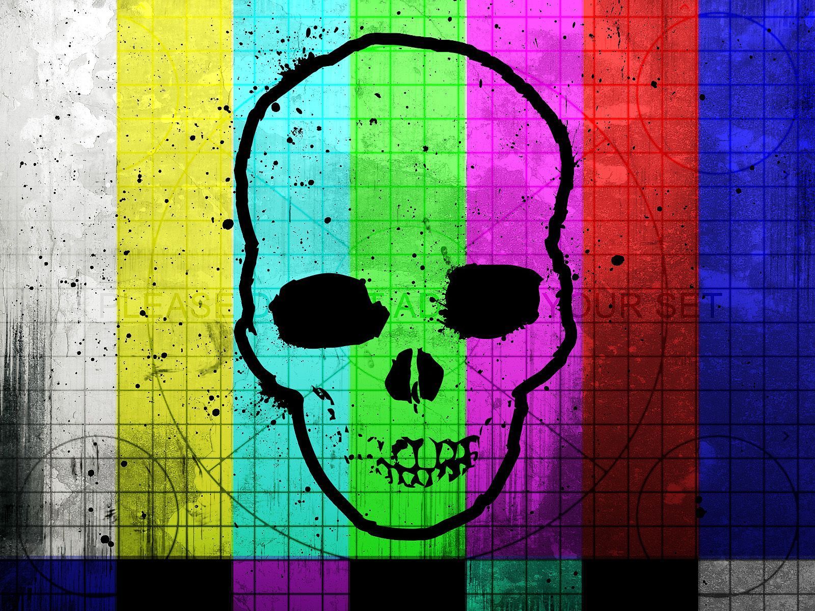Tv Skull Wallpaper - 43022