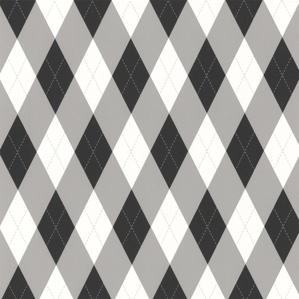 Designer Selection Check Wallpaper White Grey Black - 57359044