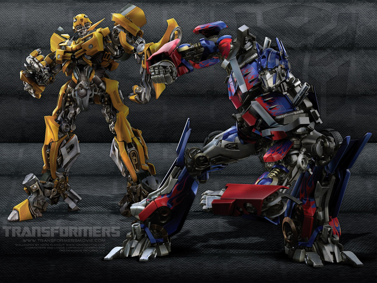 Transformers Optimus and Bumble Bee HD Wallpapers