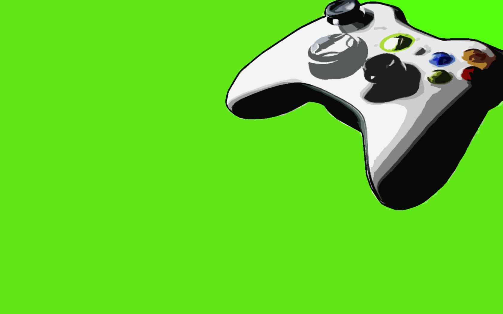 green, video games, Xbox, controllers, Xbox 360, simple background ...