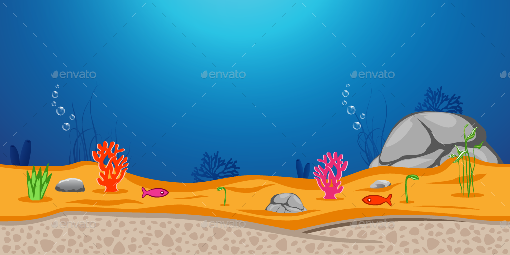 Under Ocean Game Background | GraphicRiver