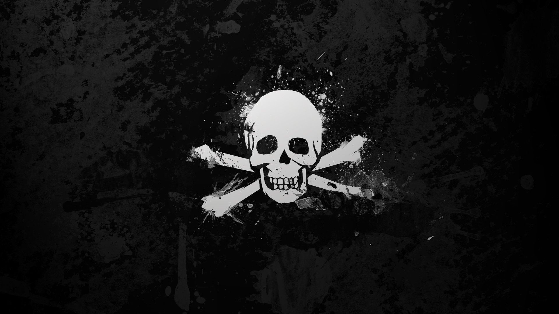 Black and white skulls death wallpaper 1920x1080 186046