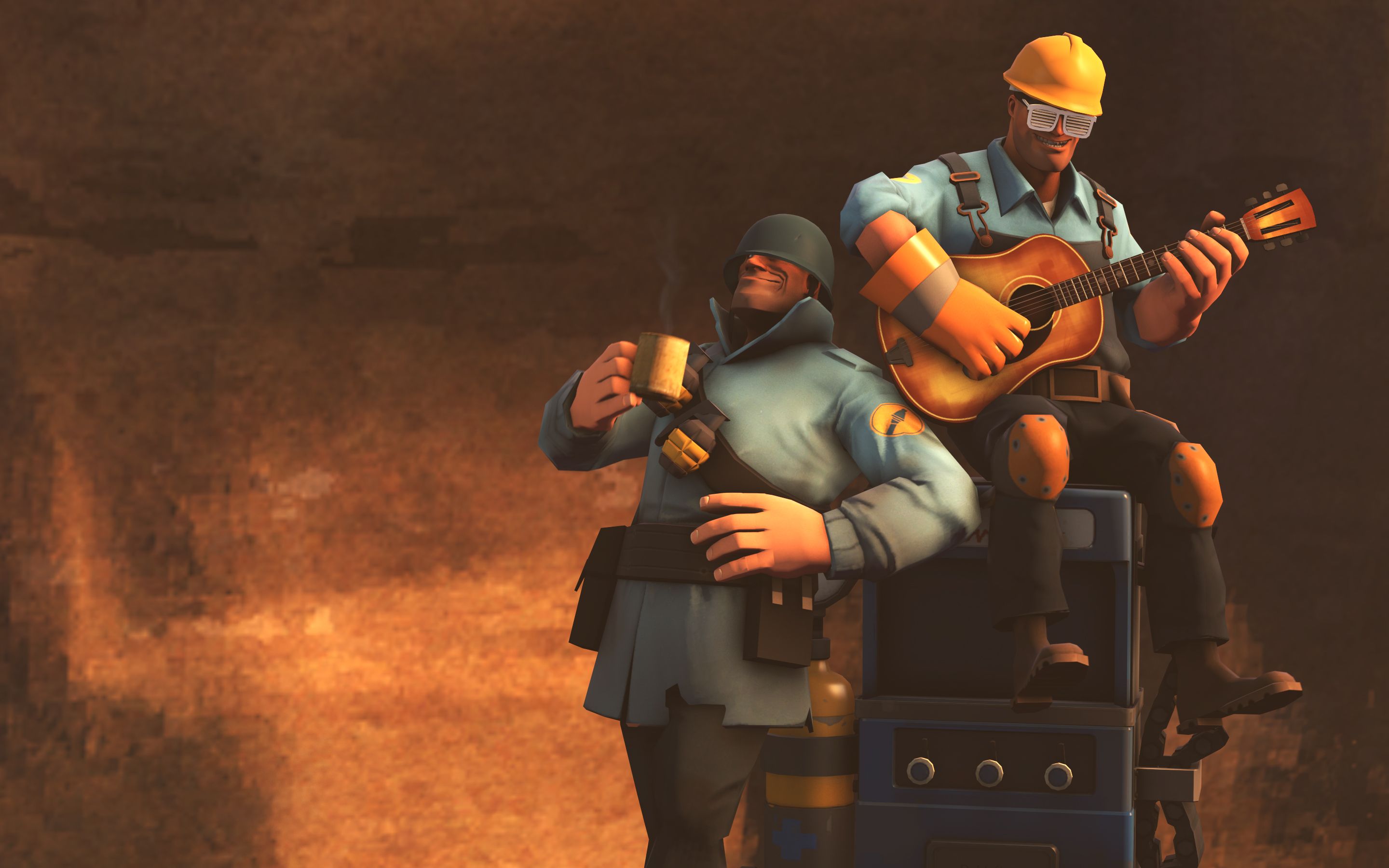 Team Fortress 2 Wallpaper Soldier and Engie Chill by DUNKMOVIES on ...