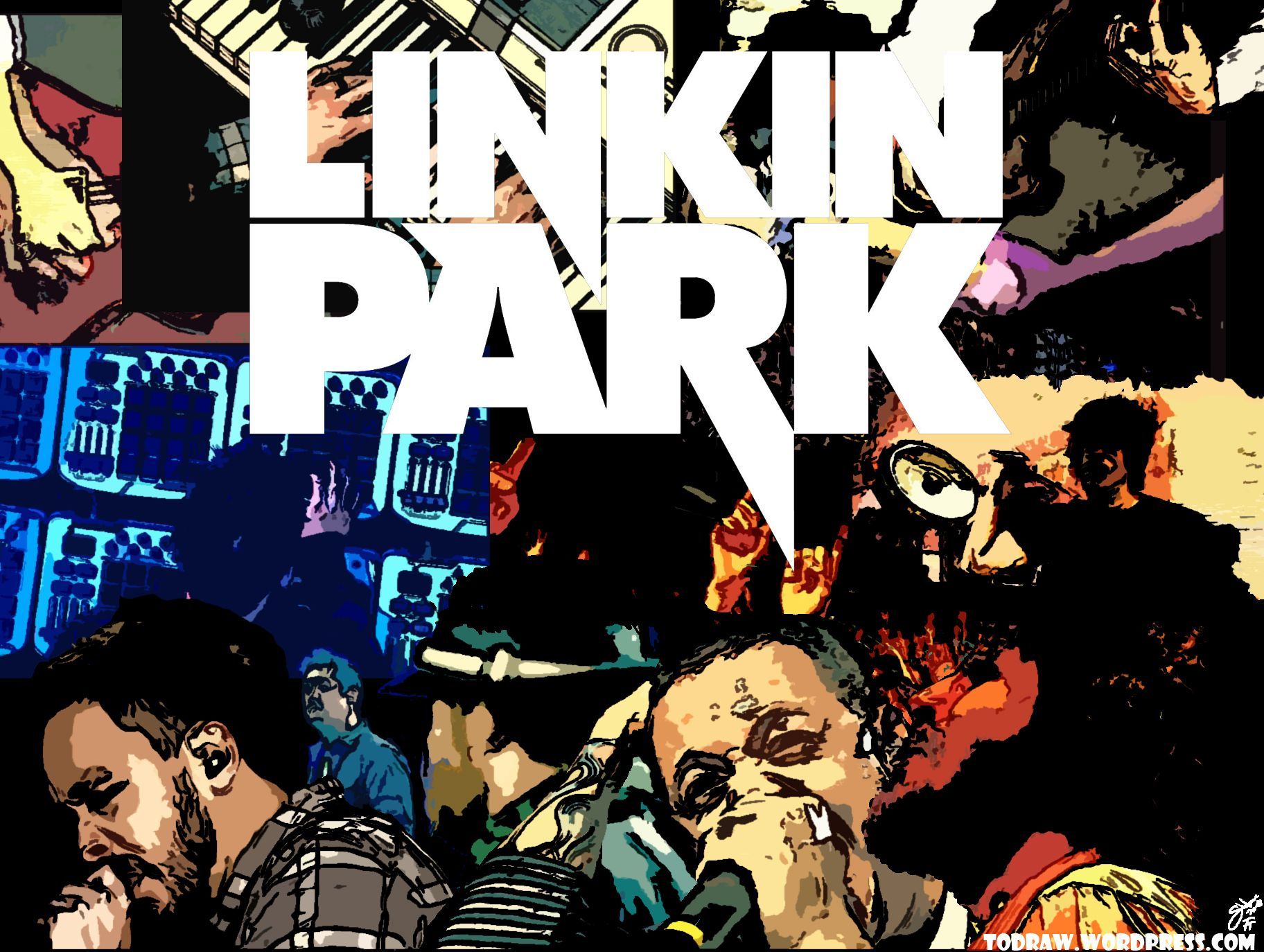 Linkin Park Road to Revoulution DESKTOP BACKGROUND Todraws Blog