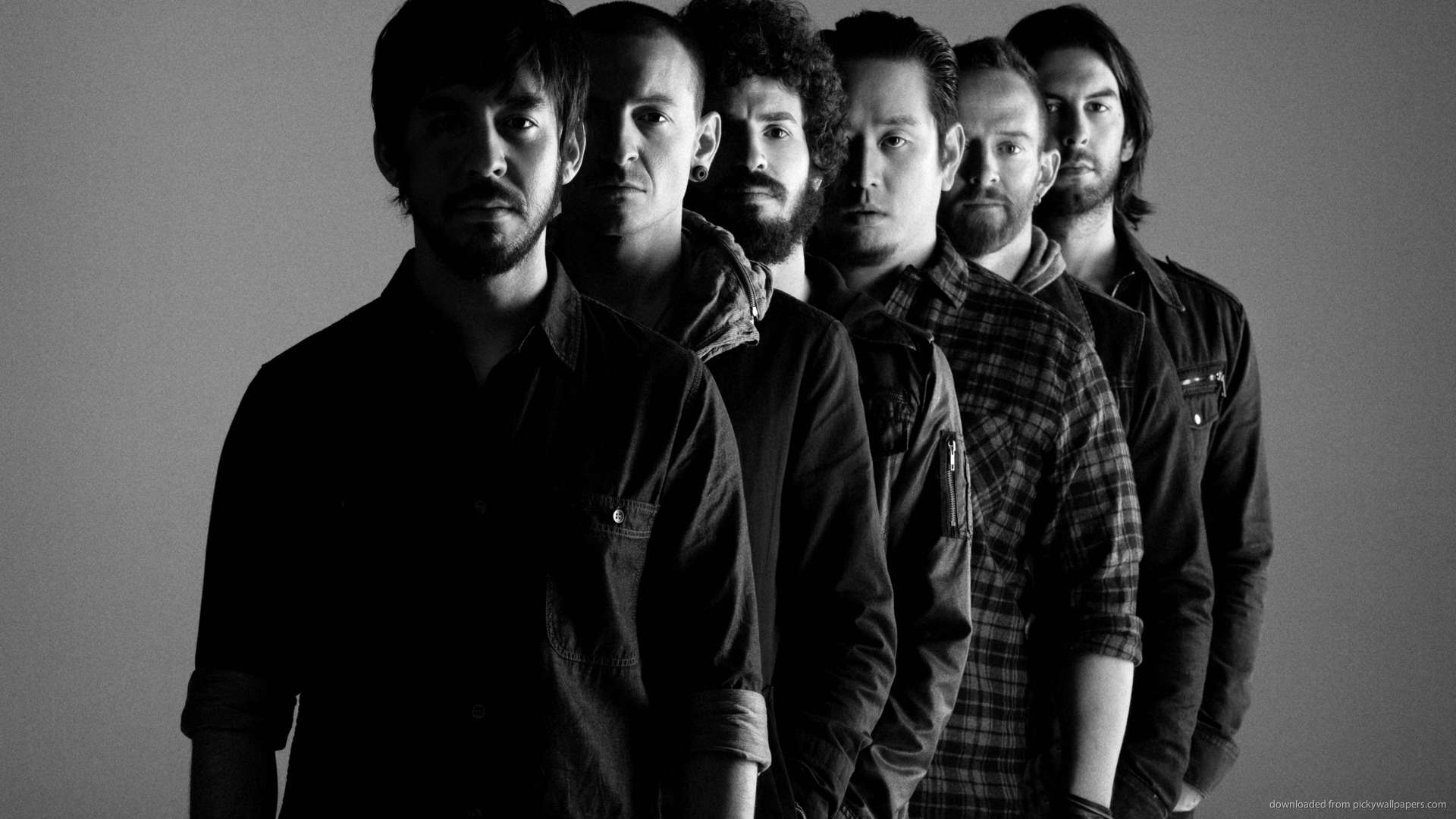 Download 1920x1080 Linkin Park Behind Each Other Wallpaper