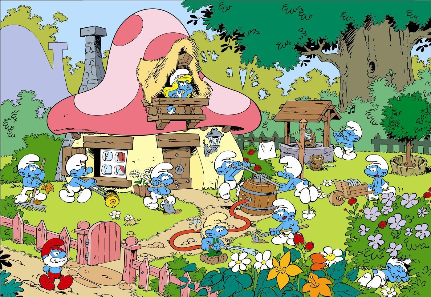 Download Smurfs Pictures Cartoon Wallpaper 1399x965 Full HD
