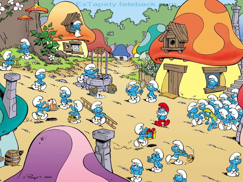 Smurfs Collector Bulletin Board System: Smurf Village picture query