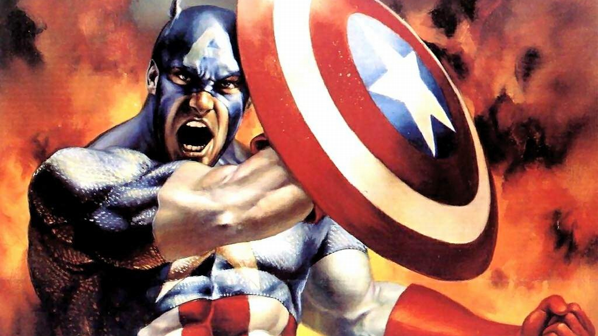 Captain America Comic Wallpaper - wallpaper