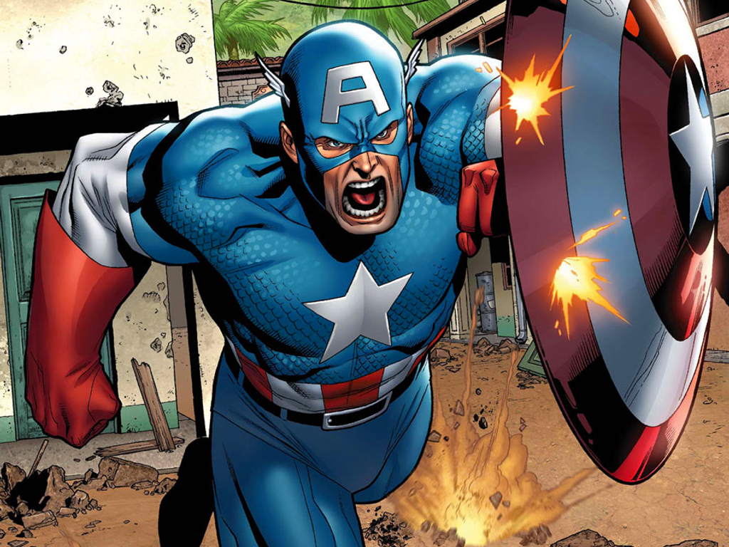Captain America Comic Cover - wallpaper