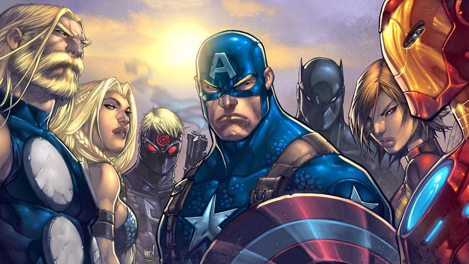 Comics thor captain america marvel ultimates avengers wallpaper ...