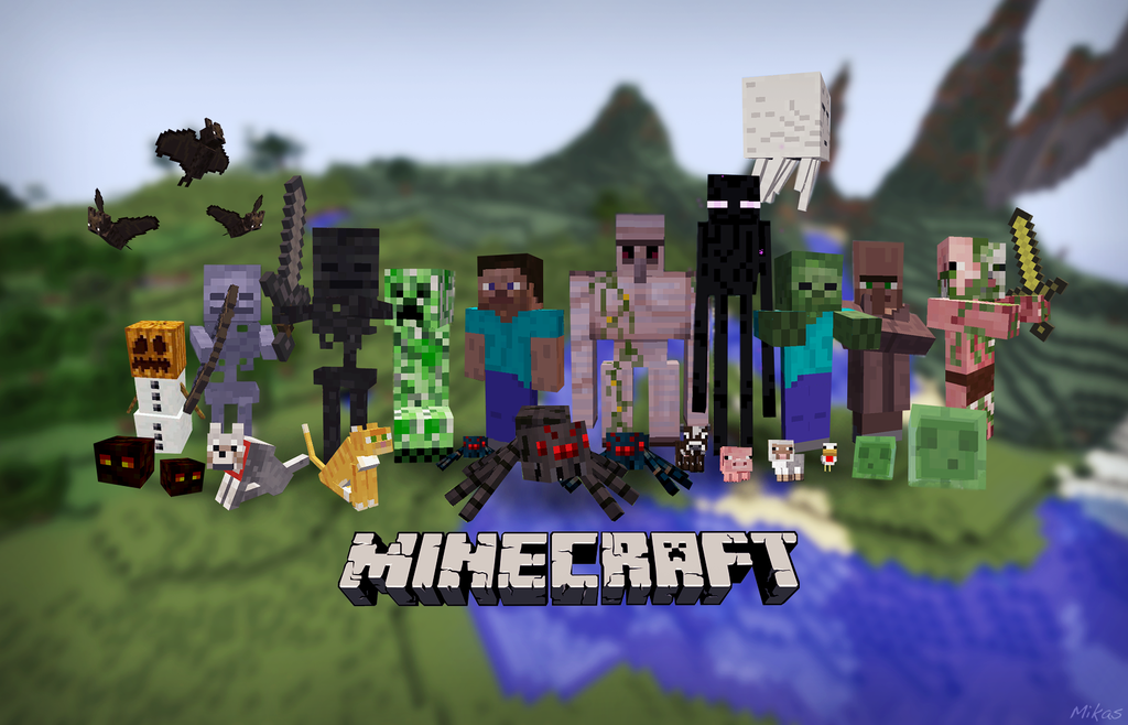Minecraft Wallpapers Download Group 64 - minecraft roblox xbox mob steve vs herobrine png 1024x768 png
