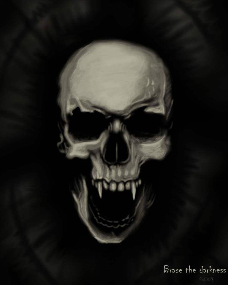 Brace the Darkness Graphic Vampire Skull version 1 by ...