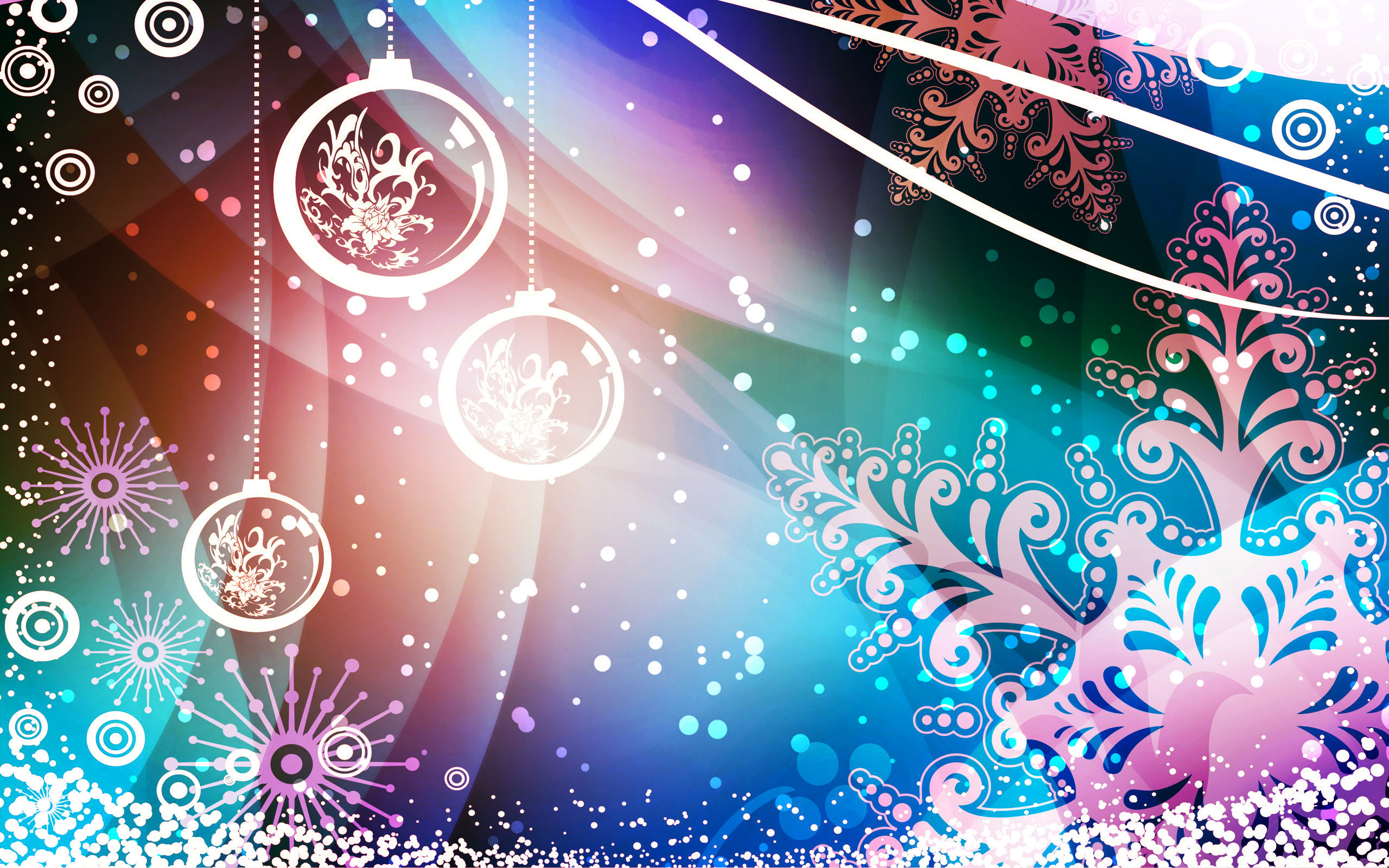 Colored Christmas Vector Design - 2560x1600 - WHQD 16/10 (Wide ...