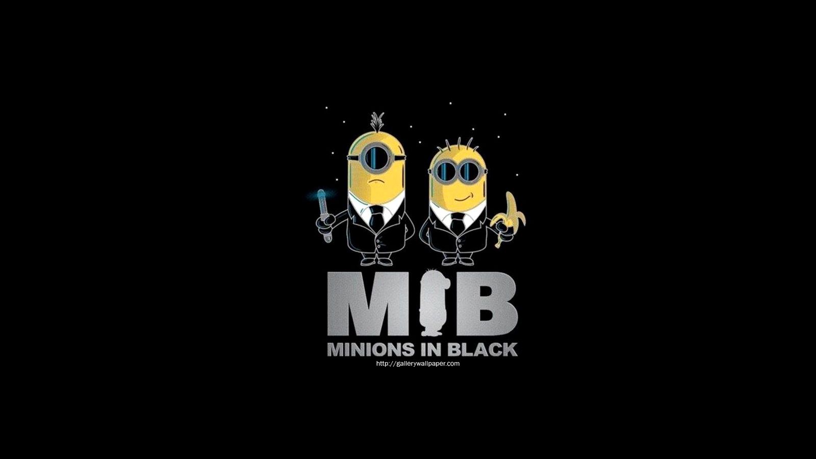 Minions In Black Funny Wallpaper HD - Wallpapers Mela