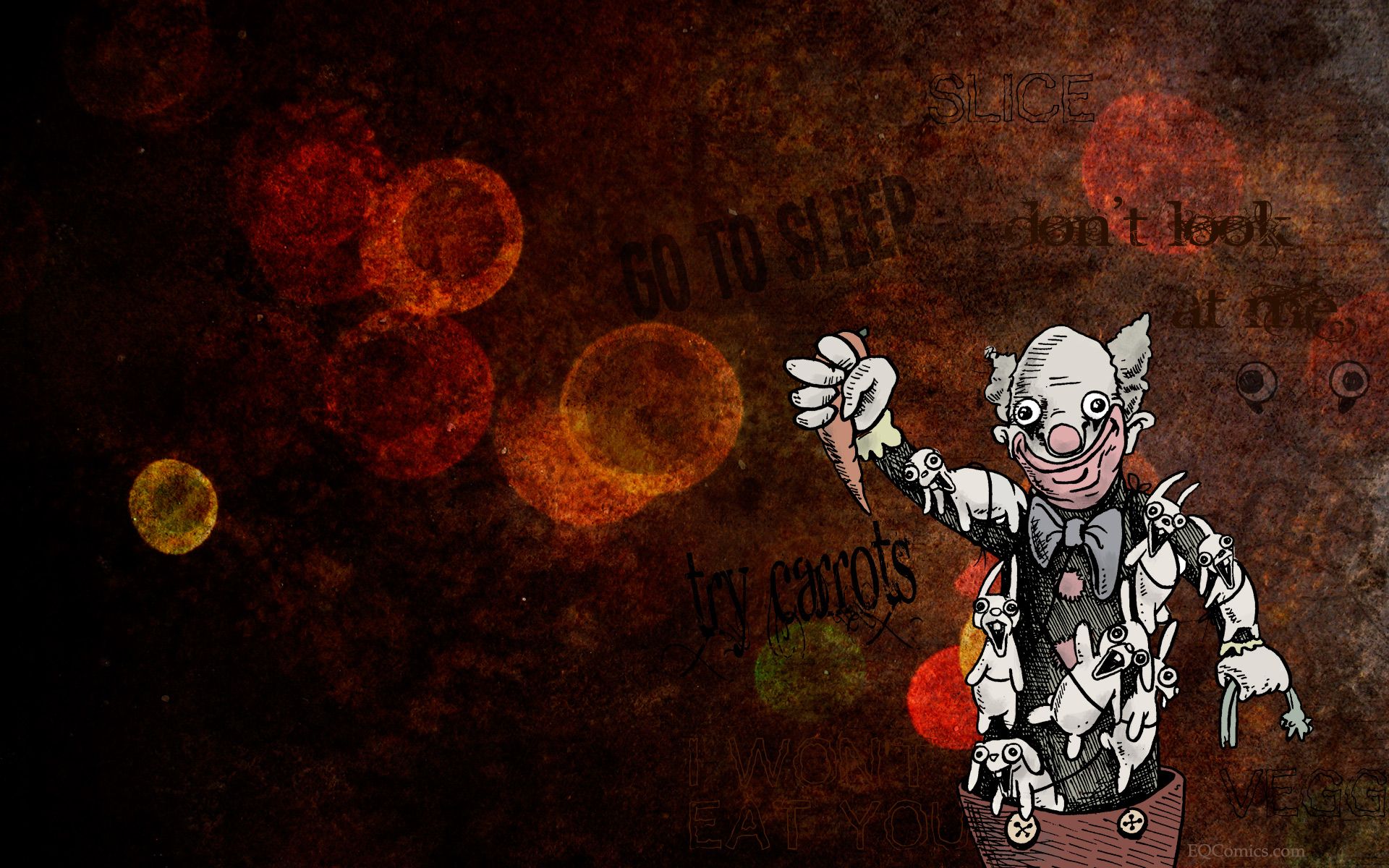 Edmund Finney's Quest to Find the Meaning of Life - Clown-Wallpaper