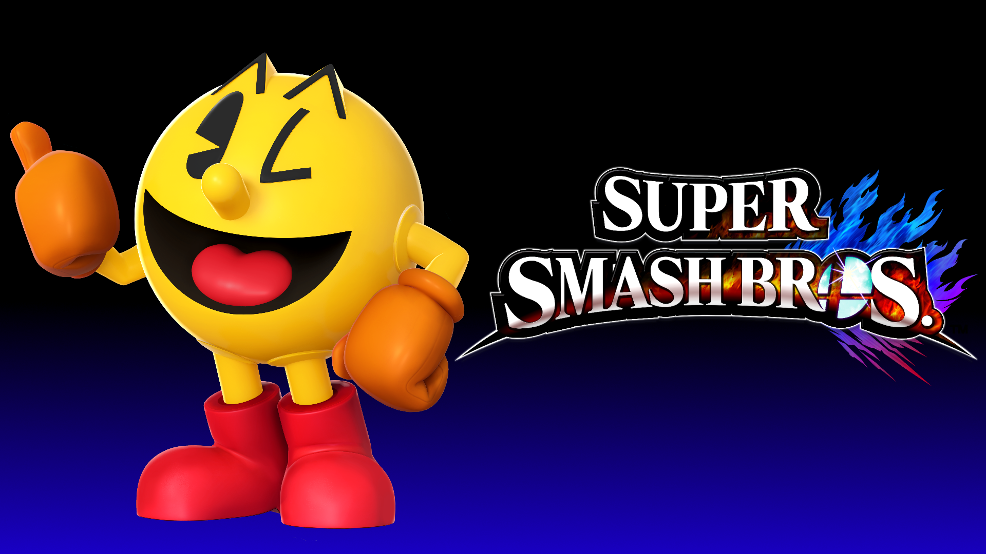 Pac Man Smash Bros - wallpaper