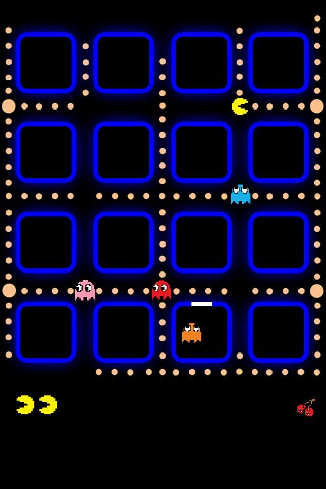 Coolest iPhone Wallpaper ever PAC MAN Daily iPhone Blog