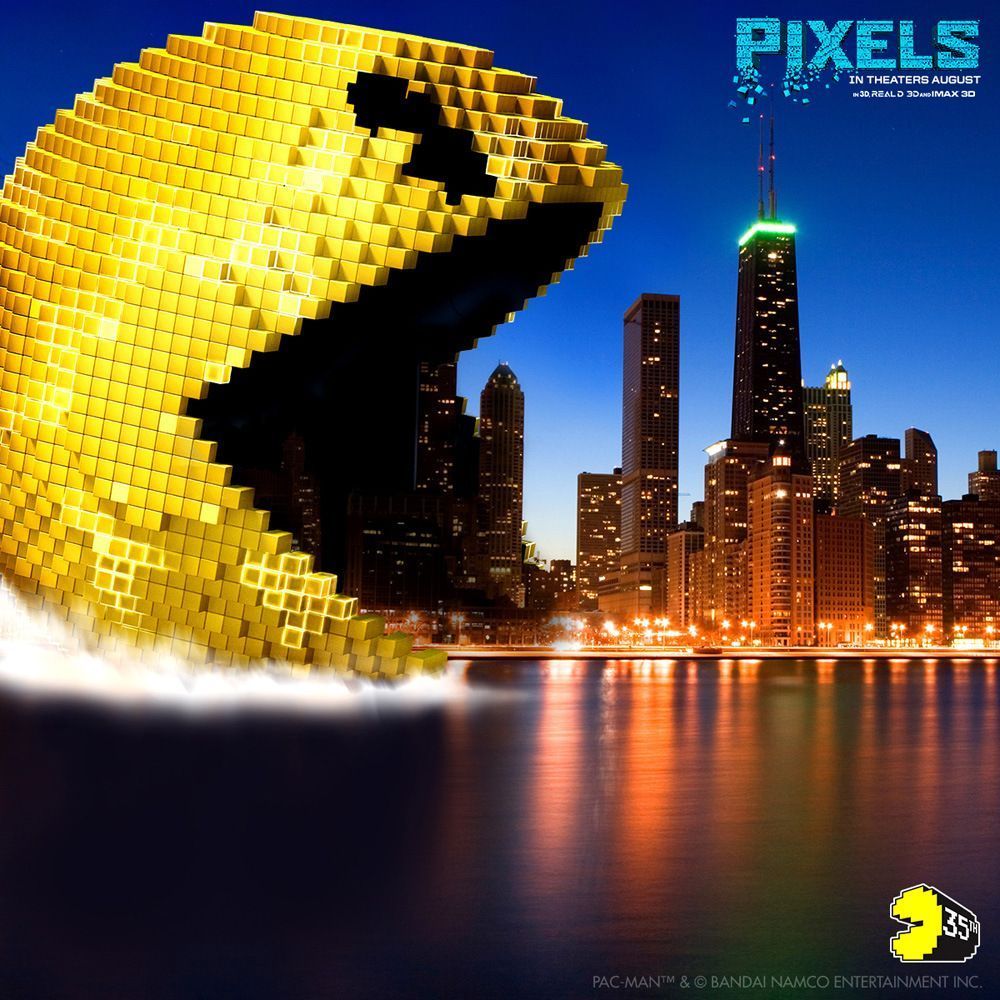 Pixel Movie Pac Man - wallpaper