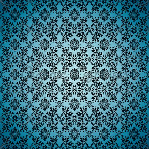 Gothic Seamless Blue Wallpaper · GL Stock Images
