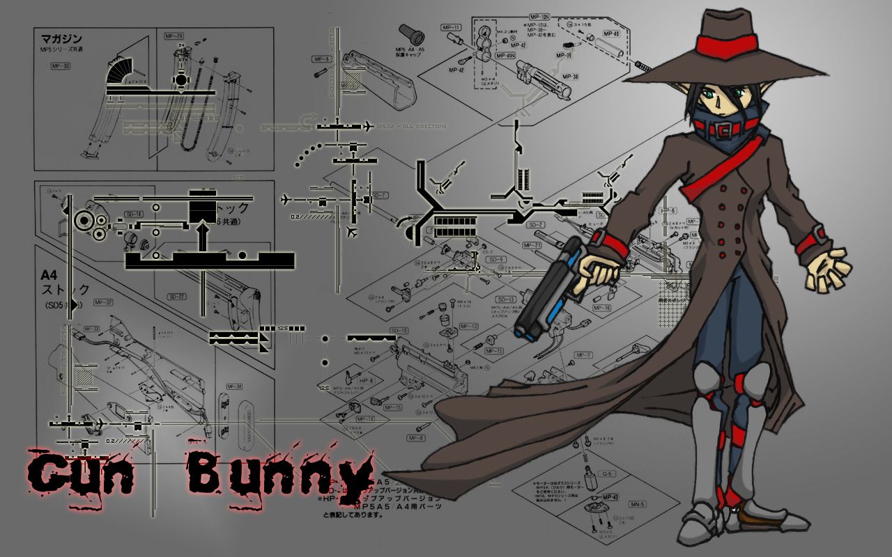 Anime D20 Gun Bunny Wallpaper by noodle-ninja on DeviantArt