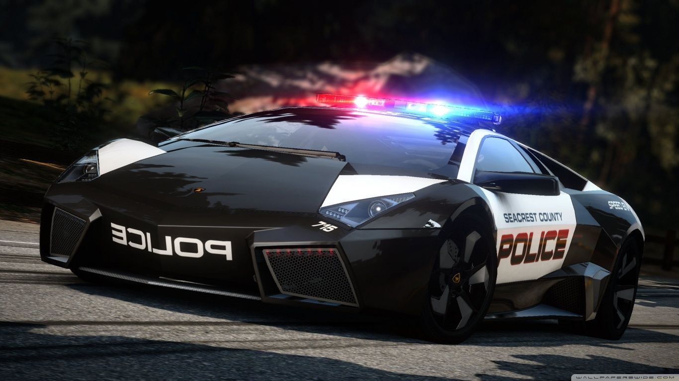 Need For Speed Hot Pursuit Lamborghini Police Car HD desktop