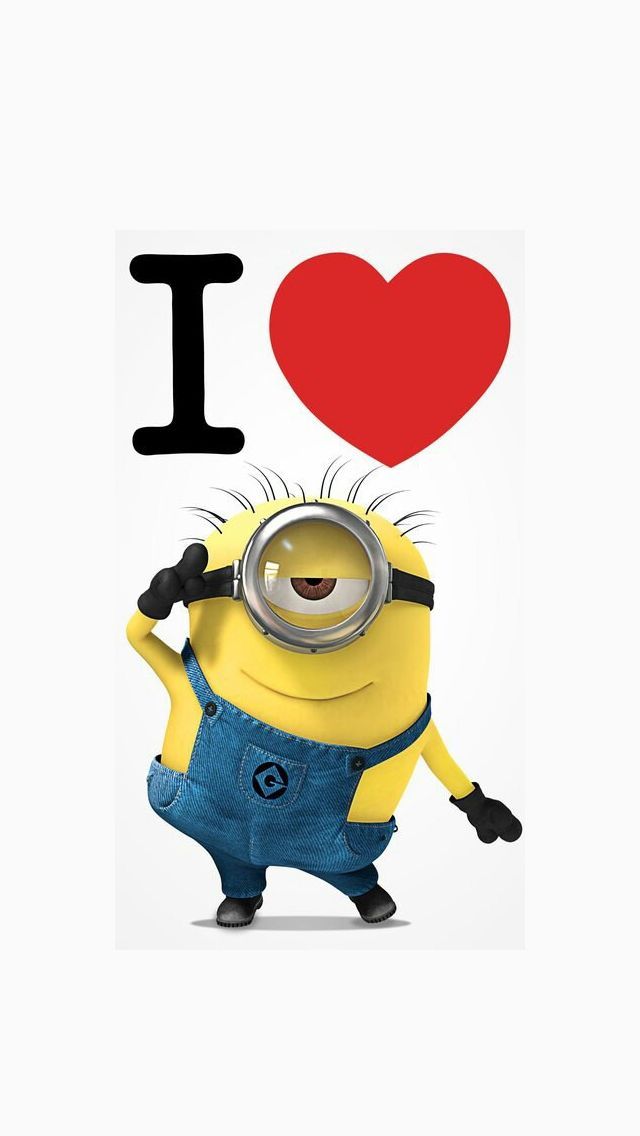 I Heart Minion iphone5 wallpaper - mobile9 #DespicableMe | iPhone ...
