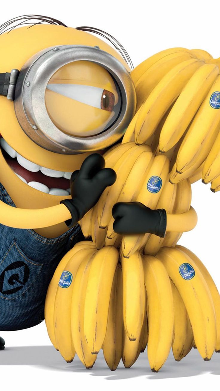 2014 Happy Despicable Me minion with lots of bananas iphone 6 ...