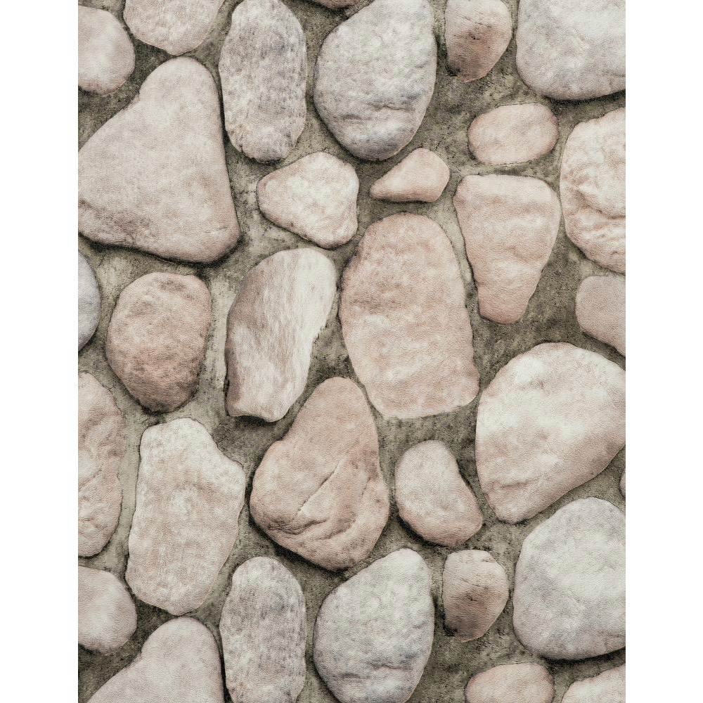 Modern Rustic River Rock Wallpaper