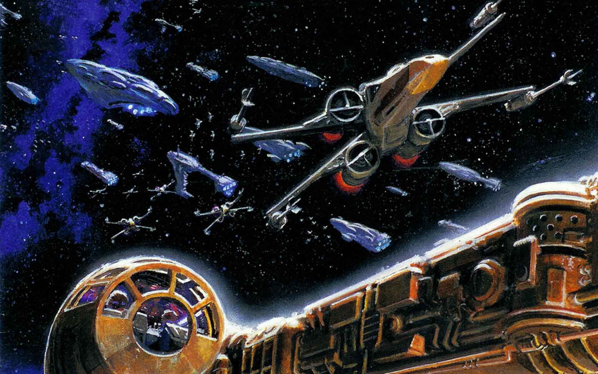 Star wars,millennium falcon,battles,xwing,outer space background