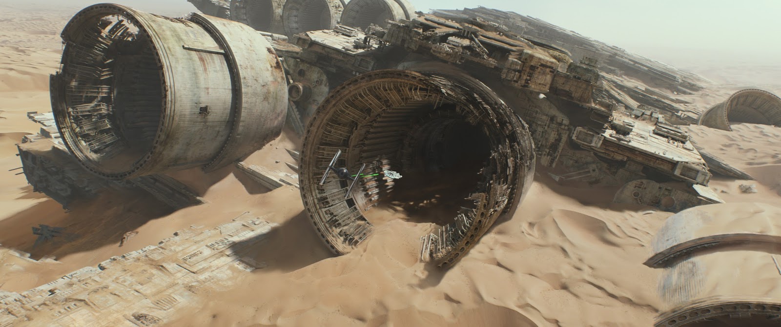 STAR WARS: THE FORCE AWAKENS - 2 Millennium Falcon Images Worthy ...