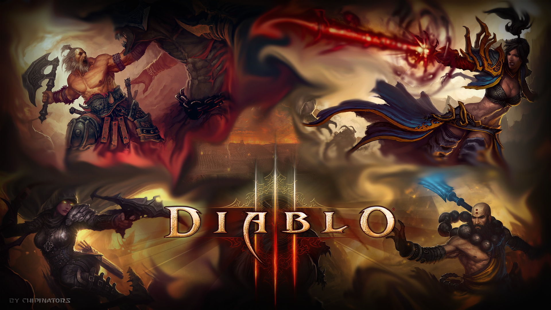 DeviantArt: More Like Diablo 3 Wallpaper 1920x1080 by CHIPINATORs