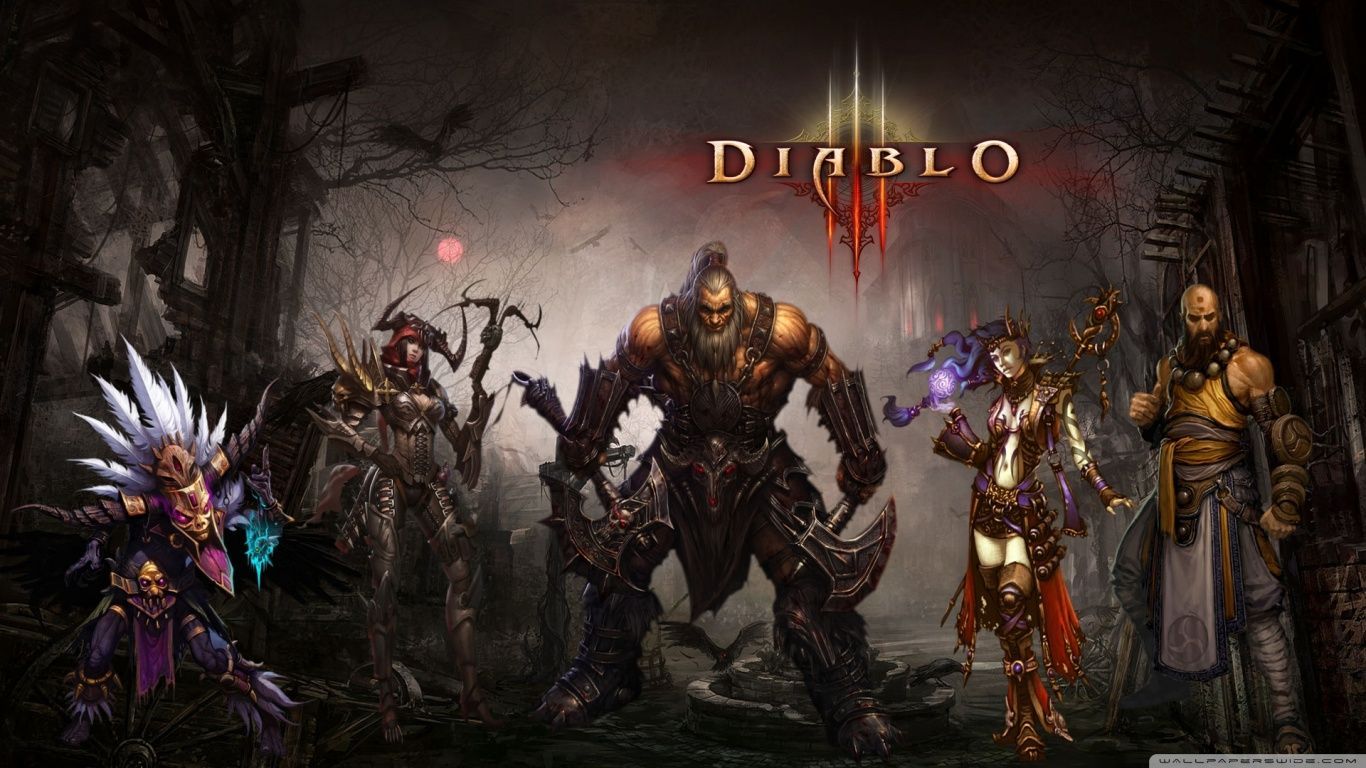 Diablo3 Single Screen HD desktop wallpaper : High Definition : Mobile