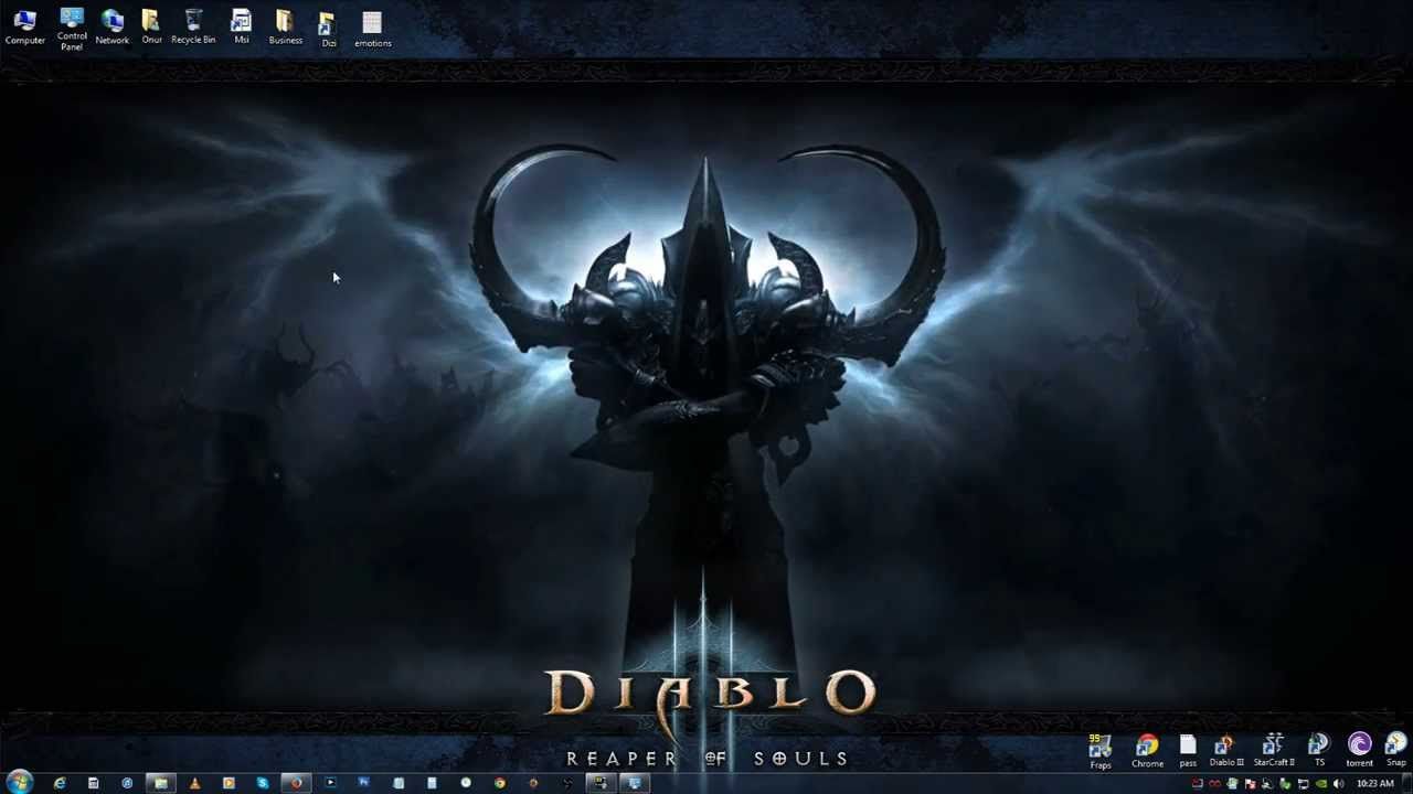 Diablo 3 Reaper of Souls animated wallpaper set up - YouTube