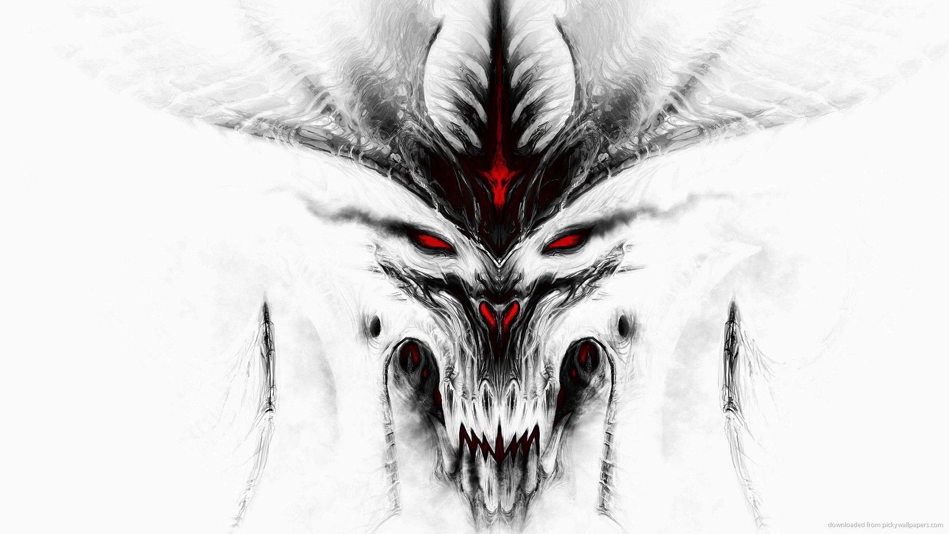 HD Diablo 3 White Wallpaper